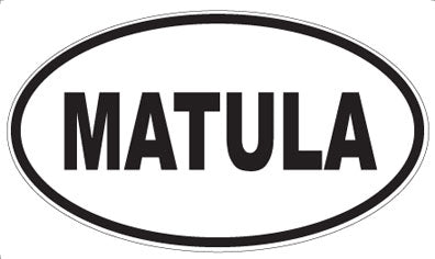 MATULA - Oval Sticker