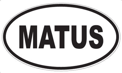 MATUS - Oval Sticker