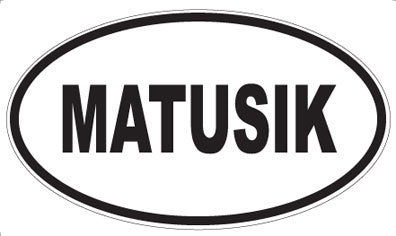 MATUSIK - Oval Sticker