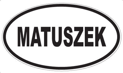 MATUSZEK - Oval Sticker