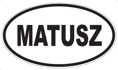 MATUSZ - Oval Magnet