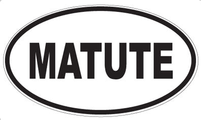 MATUTE - Oval Sticker