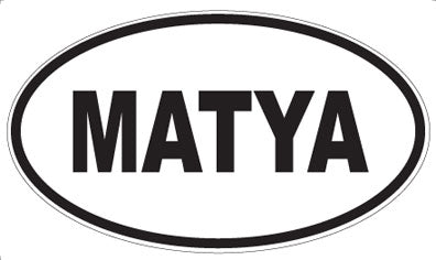 MATYA - Oval Sticker