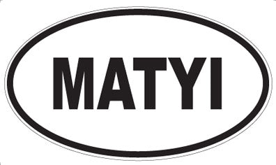 MATYI - Oval Sticker