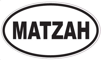 MATZAH - Oval Sticker
