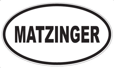 MATZINGER - Oval Magnet
