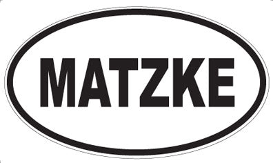 MATZKE - Oval Magnet