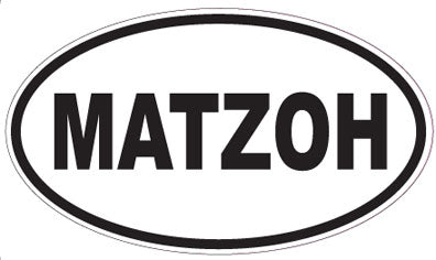 MATZOH - Oval Sticker