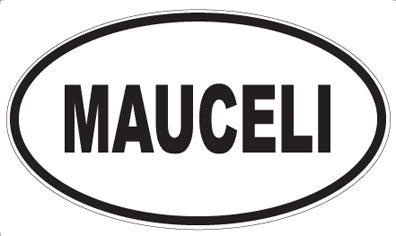 MAUCELI - Oval Sticker