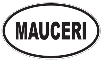 MAUCERI - Oval Sticker