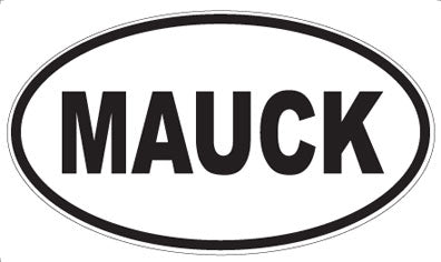 MAUCK - Oval Magnet