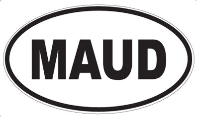 MAUD - Oval Sticker
