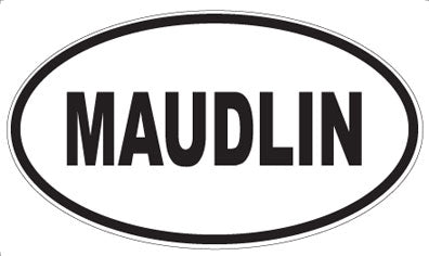 MAUDLIN - Oval Magnet