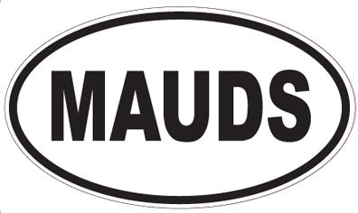 MAUDS - Oval Sticker