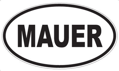 MAUER - Oval Sticker