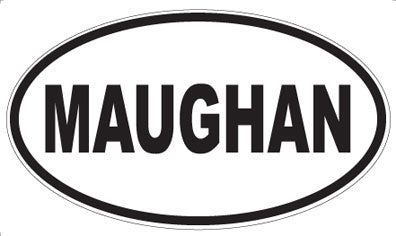 MAUGHAN - Oval Sticker