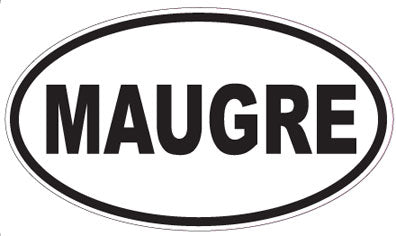 MAUGRE - Oval Sticker