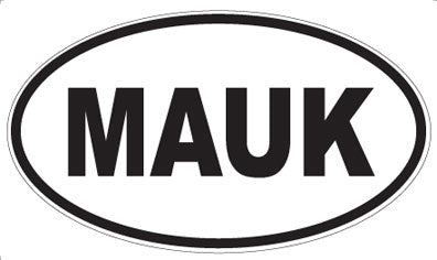 MAUK - Oval Sticker