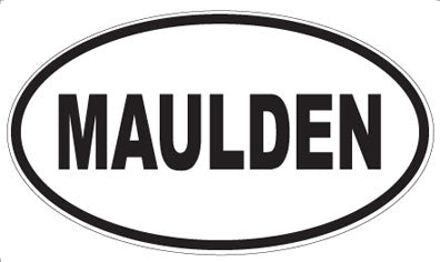 MAULDEN - Oval Sticker