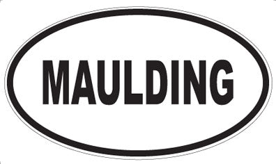 MAULDING - Oval Sticker