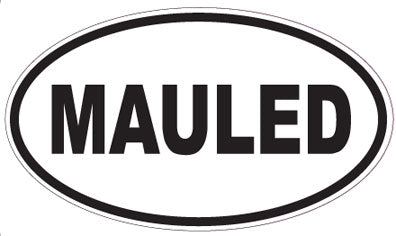MAULED - Oval Sticker