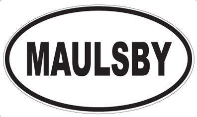MAULSBY - Oval Sticker