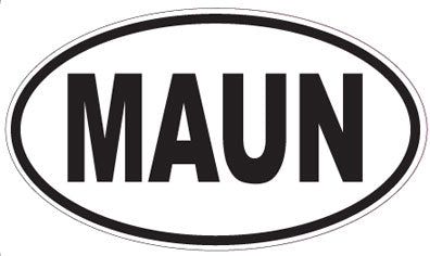 MAUN - Oval Sticker
