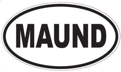 MAUND - Oval Sticker