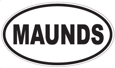 MAUNDS - Oval Sticker