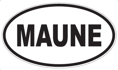 MAUNE - Oval Sticker