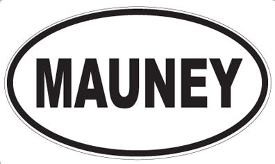 MAUNEY - Oval Sticker