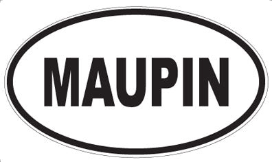 MAUPIN - Oval Sticker