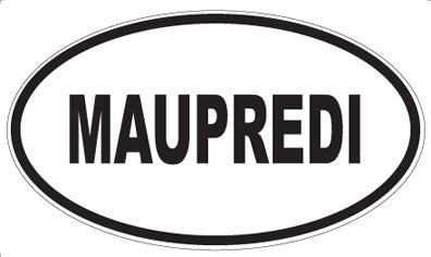 MAUPREDI - Oval Sticker