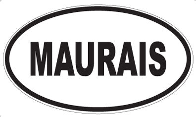 MAURAIS - Oval Sticker