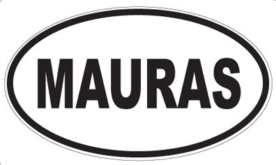 MAURAS - Oval Sticker