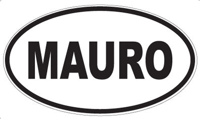 MAURO - Oval Sticker