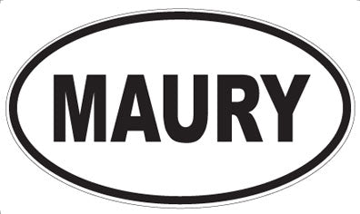 MAURY - Oval Magnet