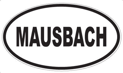 MAUSBACH - Oval Sticker