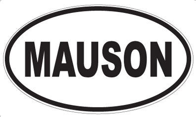 MAUSON - Oval Sticker