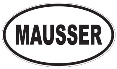 MAUSSER - Oval Sticker