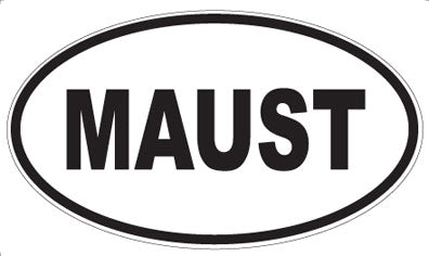 MAUST - Oval Sticker