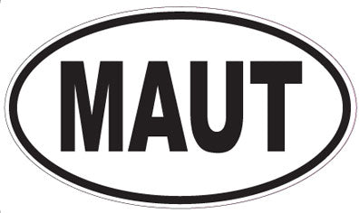 MAUT - Oval Sticker