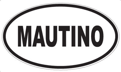 MAUTINO - Oval Sticker