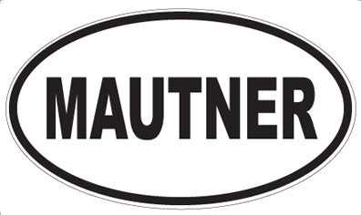 MAUTNER - Oval Sticker