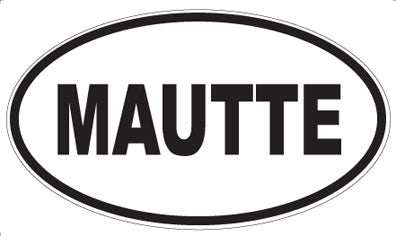 MAUTTE - Oval Sticker