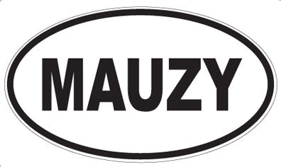 MAUZY - Oval Sticker