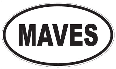 MAVES - Oval Sticker
