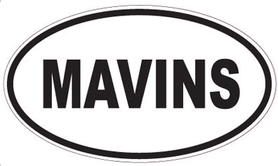 MAVINS - Oval Sticker