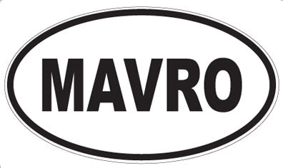 MAVRO - Oval Sticker