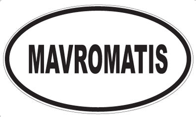 MAVROMATIS - Oval Sticker